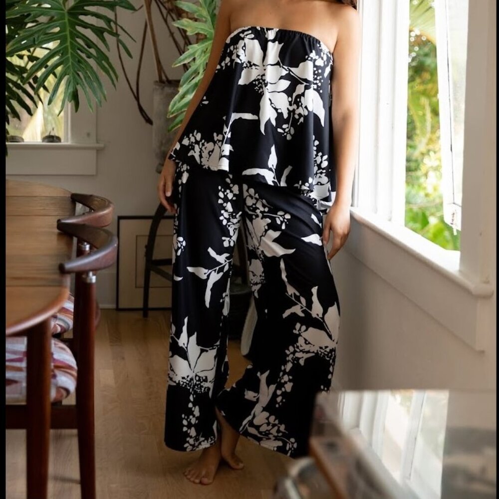 Fighting Eel Black and Bloom Capsule -  XS PANT THEA